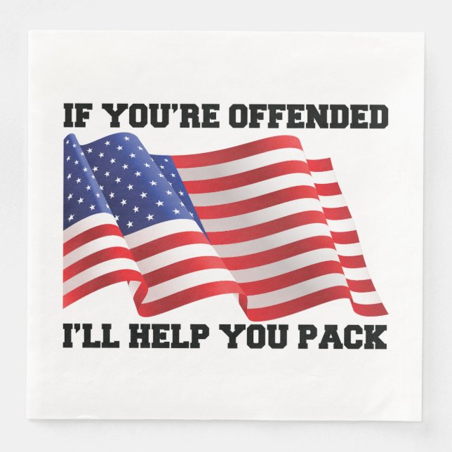 American patriot  napkin (Front)