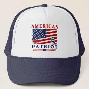 American Patriot Patriotic American Flag USA Pride Trucker Hat