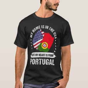 American Patriot Portugal Flag American Portuguese T-Shirt