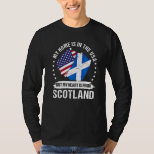 American Patriot Scotland Flag American Scottish R T-Shirt