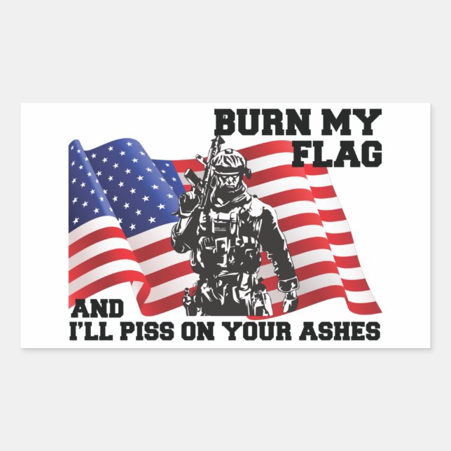 American Patriot  Sticker (Front)