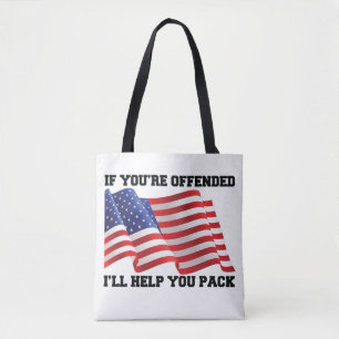 American patriot tote bag