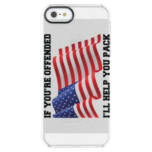 American patriot clear iPhone SE/5/5s case