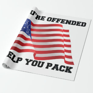 American patriot wrapping paper