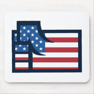 American Patriotic Fist Mouse Pad