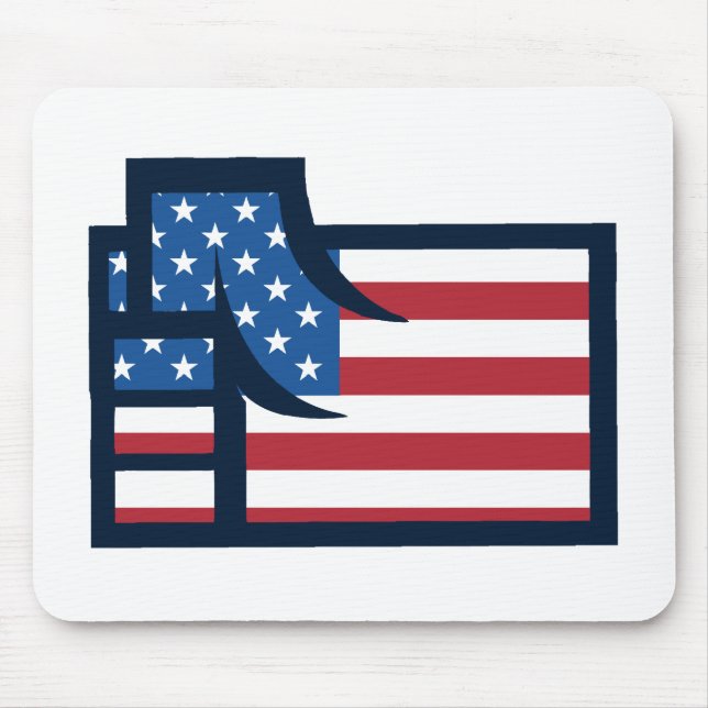 American Patriotic Fist Mouse Pad (Front)