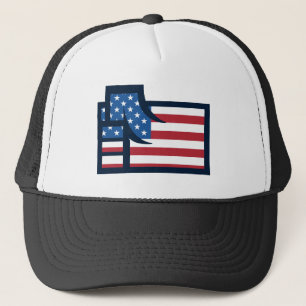 American Patriotic Fist Trucker Hat