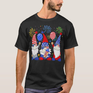 American Patriotic Gnomes Face Mask Quarantine 4th T-Shirt