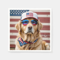 American Patriotic Golden Retriever