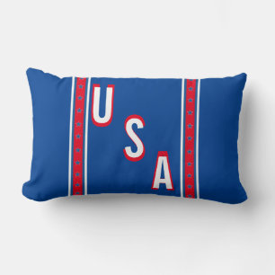 American patriotic lumbar pillow