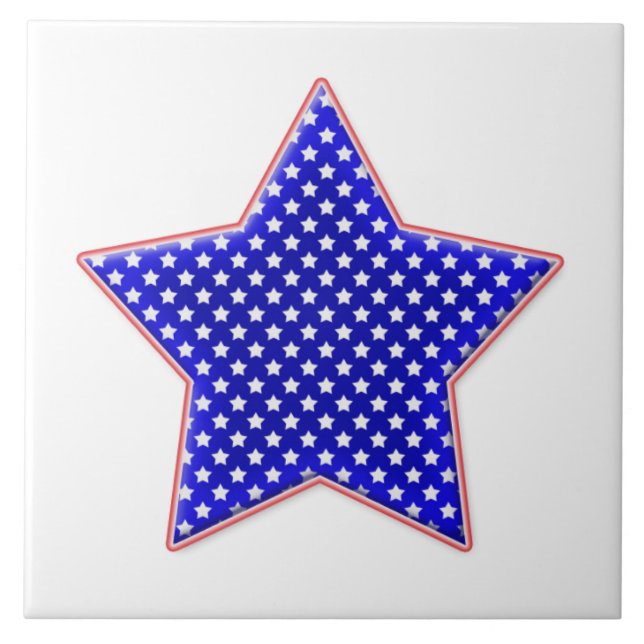 American patriotic star tile (Front)