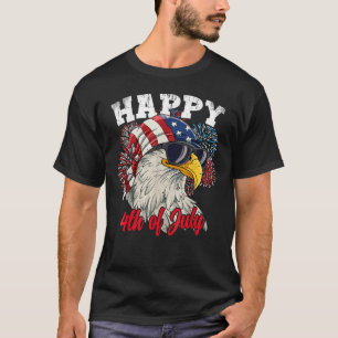 American Patriotic US Eagle Happy 4th Of July T-Shirt