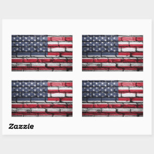 American Patriotic US Flag on the Wall Sticker