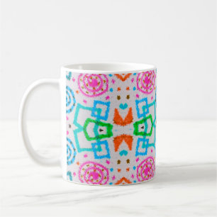 American pattern. Ikat seamless print. Fashion che Coffee Mug