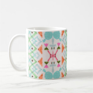 American pattern. Ikat seamless print. Vintage per Coffee Mug