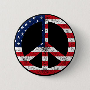 American Peace Button