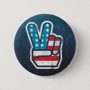 American Peace Button
