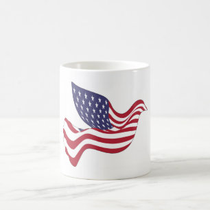 AMERICAN PEACE DOVE COFFEE MUG