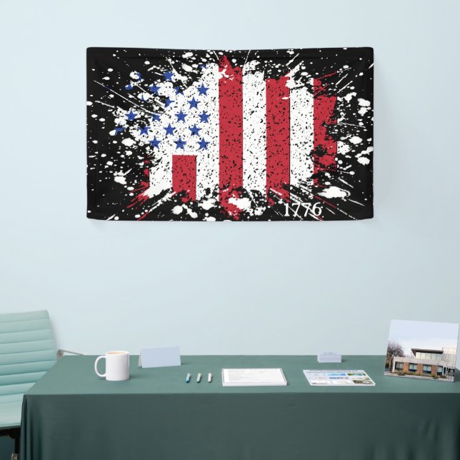 American Peace Flag 1776 American State National B Banner (Tradeshow)