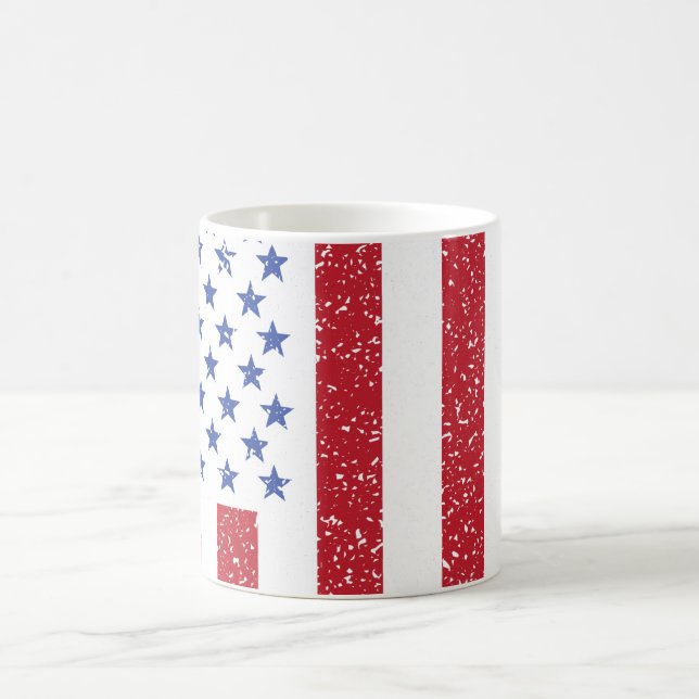 American Peace Flag American State National Coffee Mug (Center)