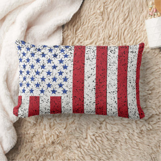 American Peace Flag American State National Lumbar Lumbar Pillow