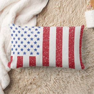 American Peace Flag American State National Lumbar Pillow