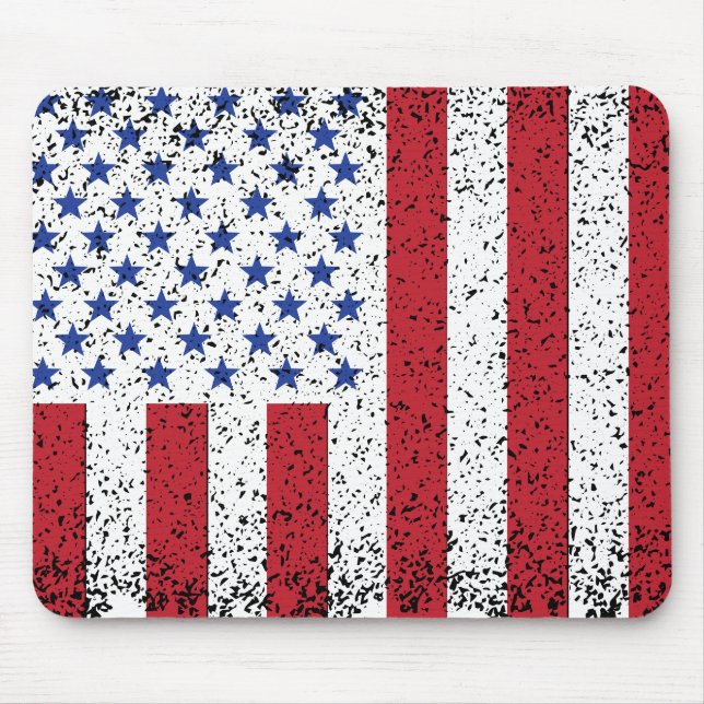 American Peace Flag American State National Mouse  Mouse Pad (Front)