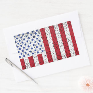 American Peace Flag American State National Rectan Sticker
