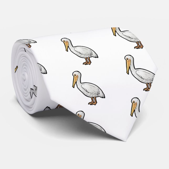 American Pelican Tie (Rolled)