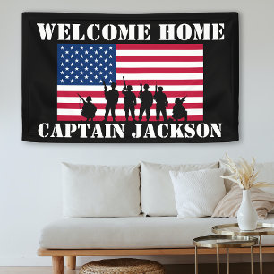 American Personalized Army Graduation Card Banner
