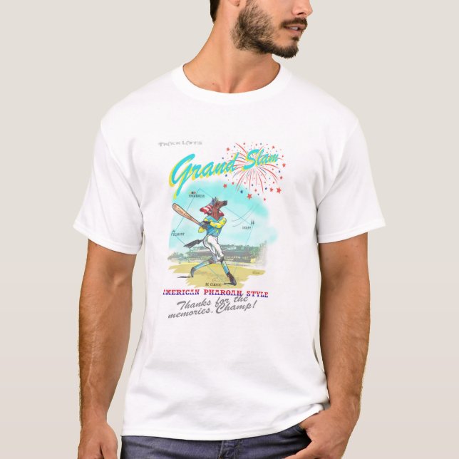 American Pharoah Grand Slam Tribute T-Shirt (Front)