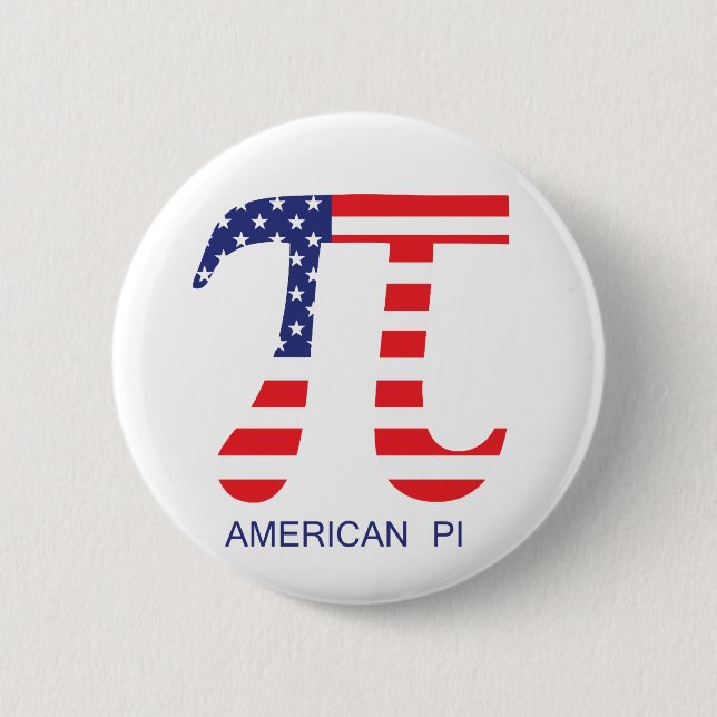 American Pi 2 Inch Round Button (Front)