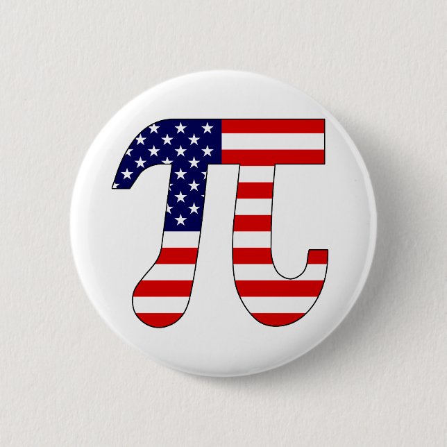 American Pi 2 Inch Round Button (Front)