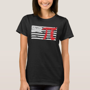 American Pi US Flag Pi Day Infinate Number T-Shirt