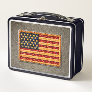 American Pie Art Metal Lunch Box
