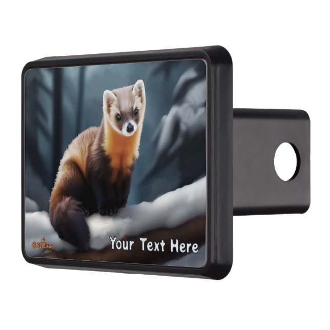 American Pine Marten Trailer Hitch Cover (Left)