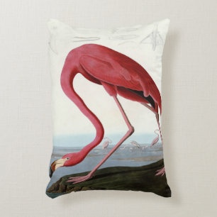 American Pink Flamingo Gift Lover Sketch Flamingo Accent Pillow