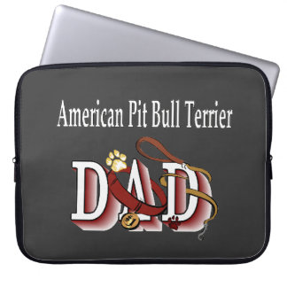 american pit bull dad laptop sleeve