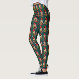 American Pit Bull Terrier Christmas Leggings