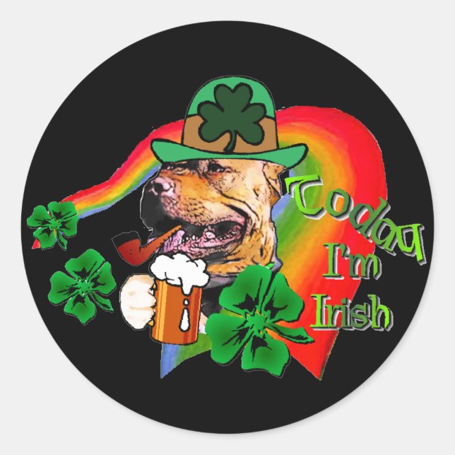 American Pit Bull Terrier Classic Round Sticker (Front)