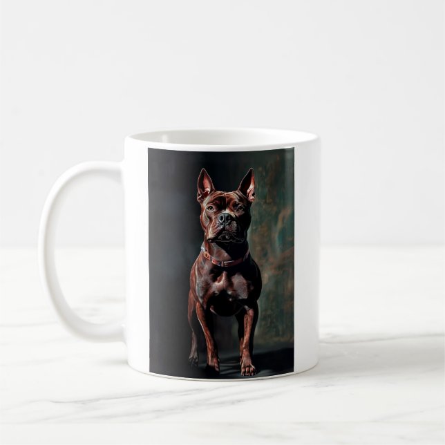 American pit bull terrier  coffee mug (Left)