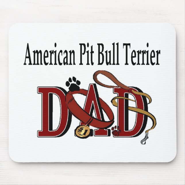 American Pit Bull Terrier Dad Mouse Pad (Front)