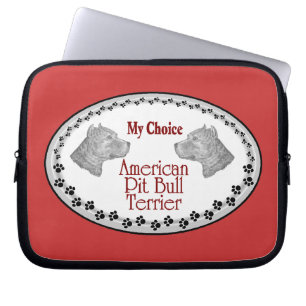 American Pit Bull Terrier Dog Laptop Sleeve