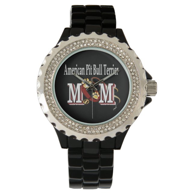 American Pit Bull Terrier MOM Watch (Front)