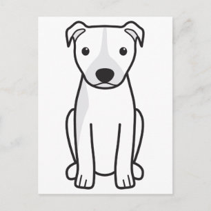 American Pit Bull Terrier (Natural Ears) Postcard