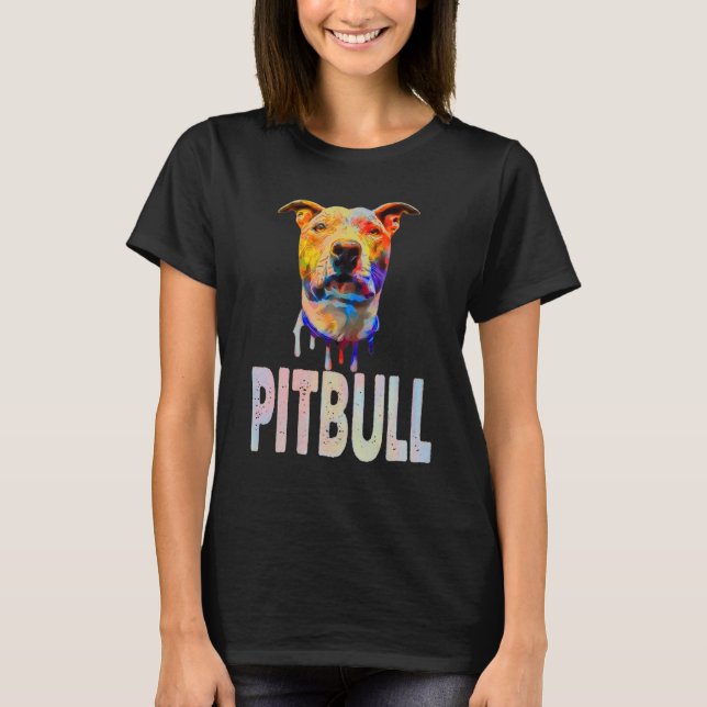 American Pit Bull Terrier Pit Bull Papa Dog Dad Mo T-Shirt (Front)