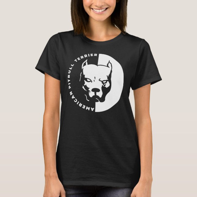 American Pit Bull Terrier Pitbull Dog T-Shirt (Front)