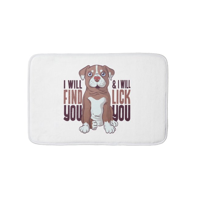 American Pit Bull Terrier Puppy Dog  Bath Mat (Front)