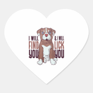 American Pit Bull Terrier Puppy Dog Heart Sticker
