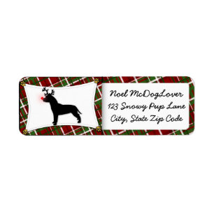 American Pit Bull Terrier Reindeer Christmas